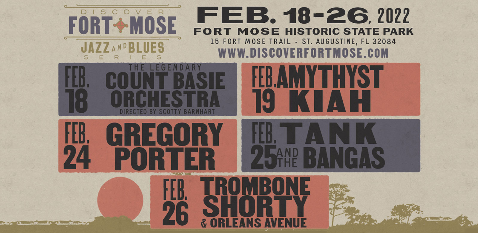 Fort Mose Jazz and Blues Lineup
